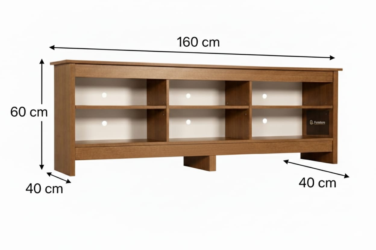 وحدة تلفزيون مودرن خشب MDF إسباني – 160 سم -P702