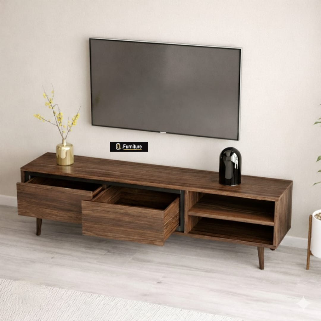 خشب ام دي اف اسباني -ترابيزة تليفزيون 160×40سم - P701