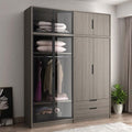 دولاب دريسنج مودرن - مزيج الزجاج و الكونتر - P1001